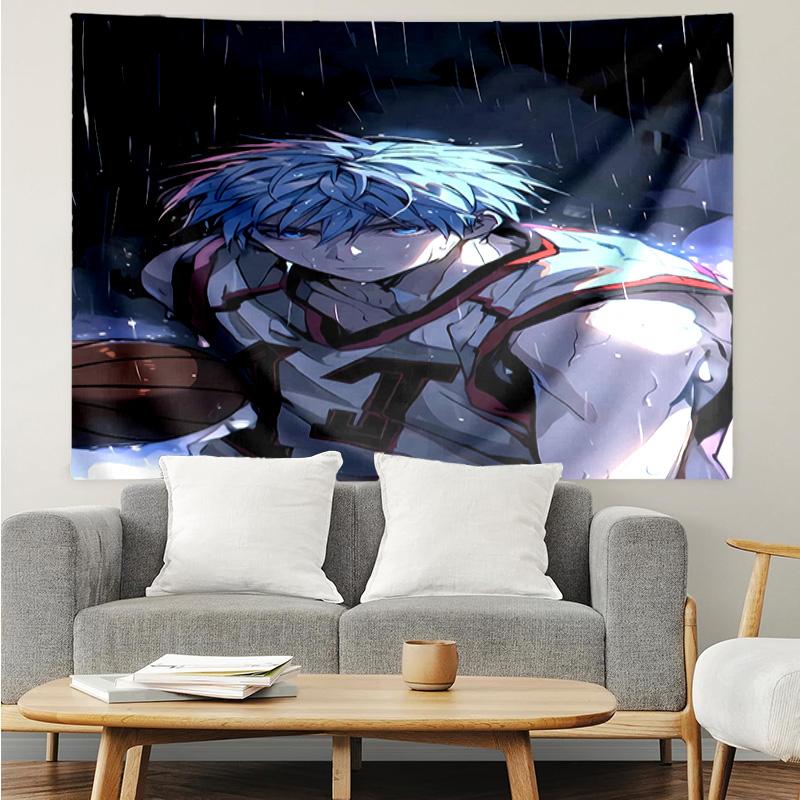 Kuroko's Basketball5 Tapestry for Bedroom Aesthetic Classroom Tapestries Wall Hanging for Living Room Dorm Office,Ideal Creative Gift