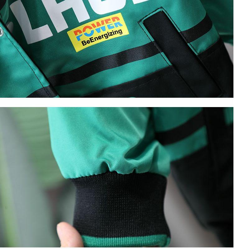 Весна Осень Повседневная Бейсбольная Верхняя Одежда Пальто Дети Мальчики Гоночные Куртки Детский Мотоциклетный Костюм Куртка для Детей