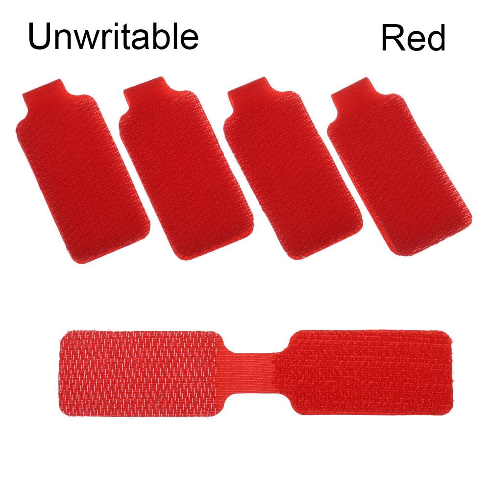 5pcs Writable Nylon Cable Labels Colorful Adhesive Wire Labels Electrical Cables Organize Tie Cord Identification Cord Protector