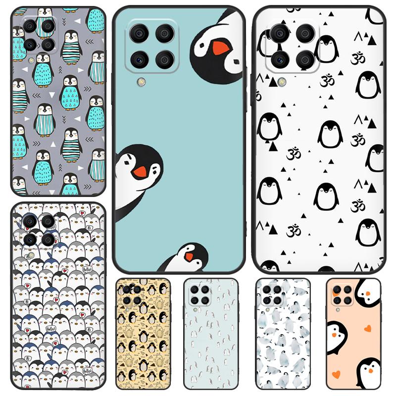 Милый чехол Kawaii Penguin для Samsung Galaxy M12 M22 M32 M52 M13 M23 M33 M53 M20 M21 M31 M51 M14 M34 M54 M30s