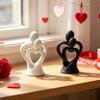 Статуэтка обнимающейся пары, 3D-печатная романтическая фигурка влюбленных для спальни, стола, подставки для телевизора, дома
