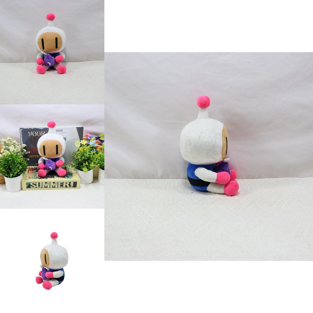 Cute Bomberman Plush Stuffed Animal Toy With Custom Design Perfect For Kids And Collectors
