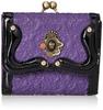 ANNA SUI Serpent Bifold Size F Women's Wallet, Purple,