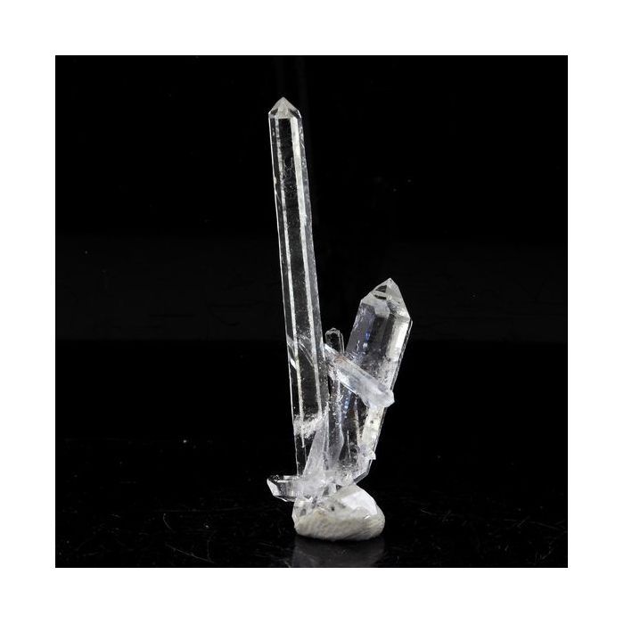 Pierres et Minéraux. Quartz biterminé. 10.5 ct. La Gardette Mine, Bourg d'Oisans, Isère, France.