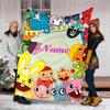 Personalized Custom Name Blanket - Happy Tree Friends Print Design,Blanket for Sofa,Bed,Travel,Camping - Soft and Warm, Great Gift