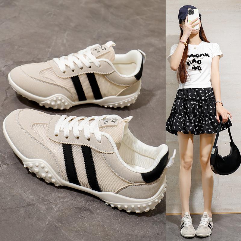 2025 корейские сетчатые прохладные модные легкие роскошные женские спортивные кроссовки для бега - дышащие модные кроссовки