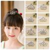 Flower Children Tiara Headband Star Rhinestone Hairpins Fashion Crystal Crown Hair Comb Wedding