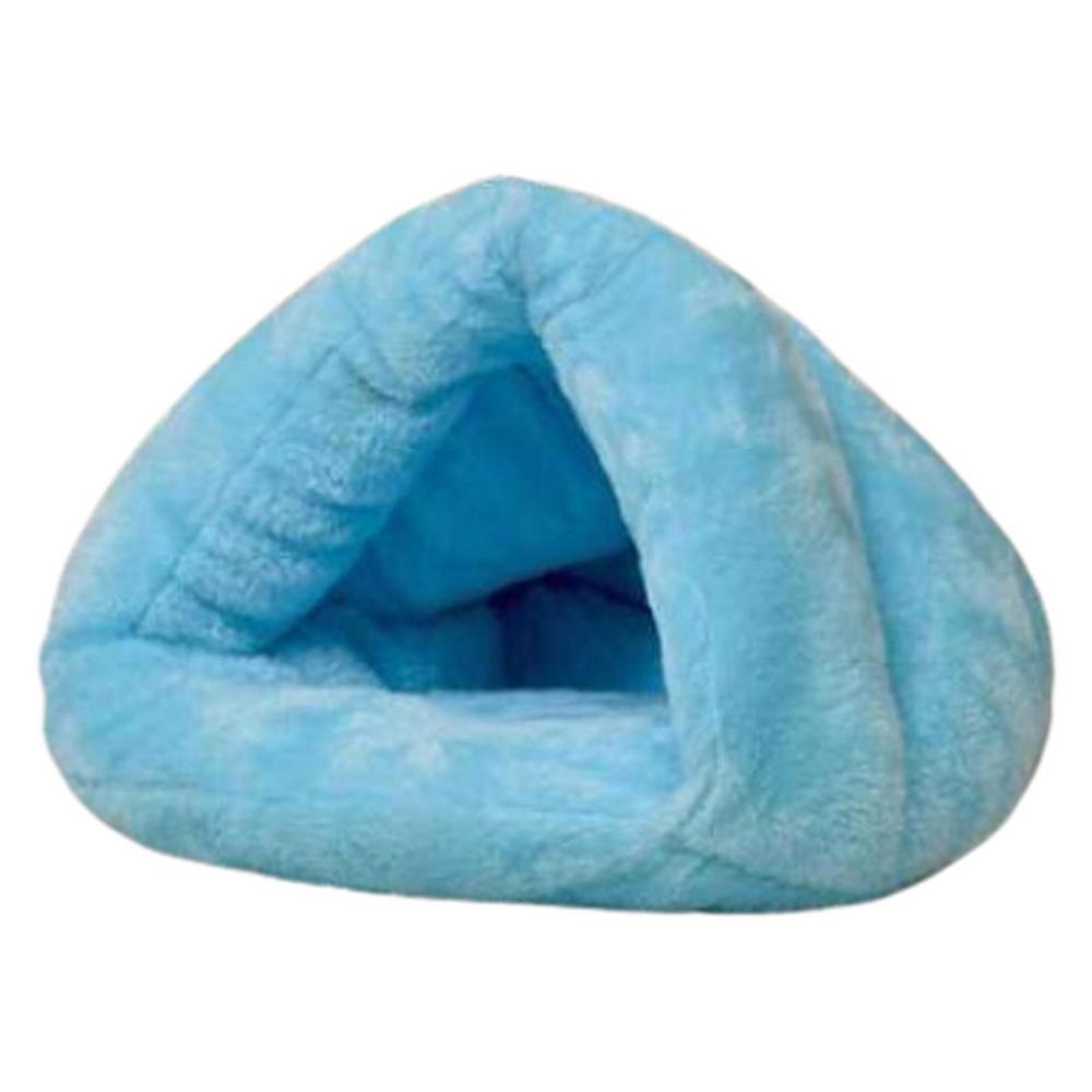 Кровать-пещера для питомца, согревающая кровать для кошки, домик для сна для собаки, треугольное полузакрытое теплое гнездо для кошки, палатка для питомца, кровать-пещера для маленьких и средних щенков