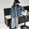 2025 Trendy Girls' Korean Style Denim Jacket for Spring and Autumn