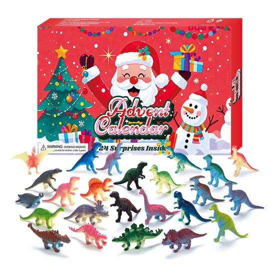 Рождественский адвент-календарь с 24 фигурками животных, ежедневный обратный отсчет до Рождества для детей, интерактивное развлечение для родителей и детей, коллекция подарков
