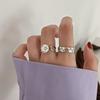 Холодный и легкий ветер открытый палец кольцо темперамент пара кольцо ниша дизайн повседневные ювелирные изделия женский