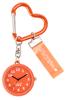 Pocket Watch Keychain Watch Analog Carabiner Charm Keychain Watch Push Key Orange Push Orange [Fieldwork] Women's ST301-7