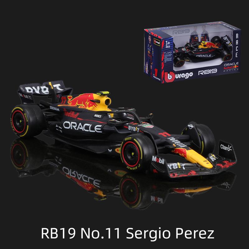 ABAC1 Bburago 1:43 2023 Модель F1 RB19 W14 SF23 C43 A523 AMR23 Гоночный Сплав Автомобиль Игрушка Red Bull Mercedes Alfa Romeo Apline