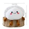 Chinese Auspicious Food Dumpling Plush Toy Kawaii White Plushie Doll Cute Table Decoration Doll Home Ornaments Festival Gifts