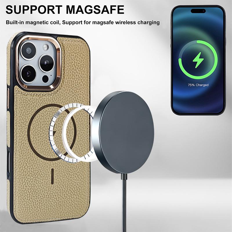 IPhone17AIR Магнитный чехол-книжка два-в-одном с металлической рамкой камеры и кнопками