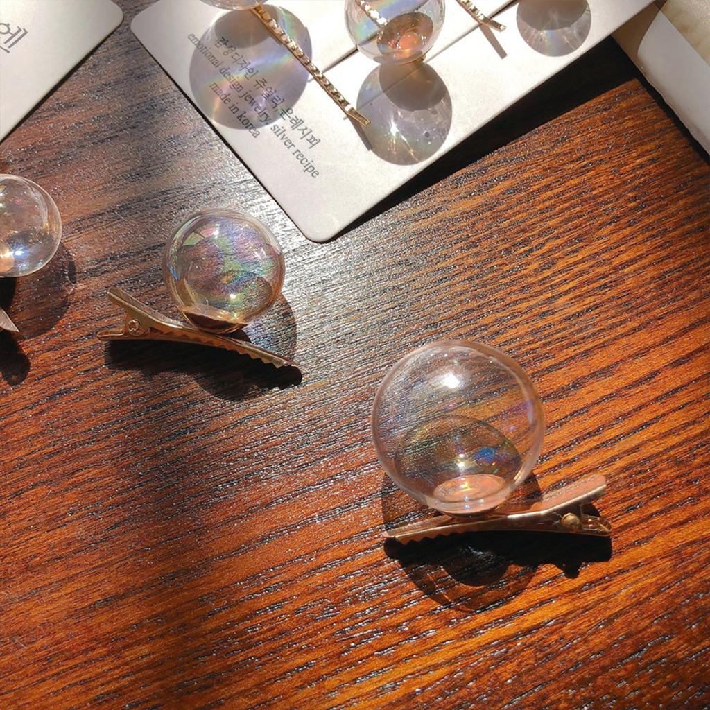 6 шт. Креативная заколка для волос в виде пузыря, цветная прозрачная заколка-автомат для девочек, милая заколка-уточка разного размера, новые аксессуары для волос