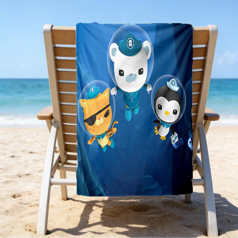 Ultra-Soft Beach Towel with Octonauts Theme,Ideal for Pool - Camping, Diving - Perfect Travel Essential, Vibrant Beach Towel.
