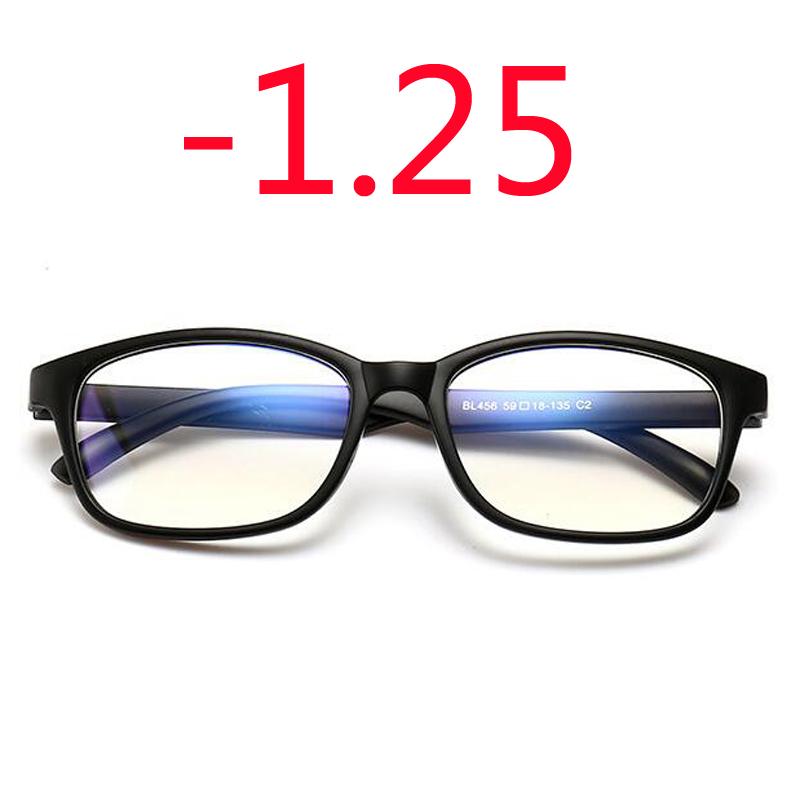 -1.0 -1.25 -1.50 -1.75 -2.0 -2.5 -3.0 До -4.0 Готовые очки для близорукости Женские Мужские Очки для Близорукости Черная Синяя Красная Оправа