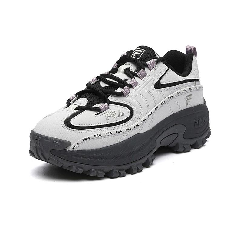 Fila Модные кроссовки Спортивные Повседневные Амортизирующие Прочные Низкие Кроссовки для пап Женские кроссовки Серые Черные F12W144136FNB