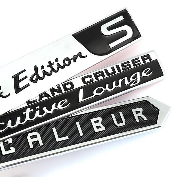 Автомобильные наклейки, эмблема, наклейка для Land Cruiser Executive Lounge, белый, черный Edition S, Excalibur Grand Touring GT, наклейки