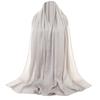 Fashionable Women Hijab Shawl Simple Breathable Headwrap Scarf for Middle Eastern and Muslimah Event Gathering 180x75cm