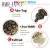 12Inch Deep Wave Twist Crochet Hair Synthetic Ocean Wave Braiding Hair Extensions 4PCS Ombre Afro Curls Blonde Brown Braids Hair