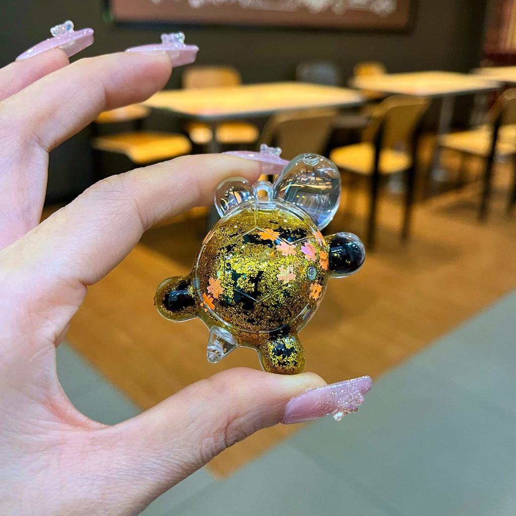 Diy Creative Table Toy Gift with Luminous Sand, Dazzling and Sparkling Turtle Ornaments