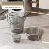 Сихэ Прозрачно-серый пластиковый набор ведер для воды