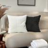 Наволочка для подушки с полосатым узором, контрастного цвета, с застежкой-молнией, 45*45 см, наволочка для подушки для спальни, гостиной, дивана, новогодней вечеринки