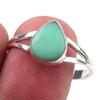 Natural Chrysoprase Gemstone Handmade 925 Solid Sterling Silver Ring S.10 T7F44