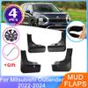 For Mitsubishi Outlander GM GN ZM MK4 2022 2023 2024 Front Rear Mudguards Splash Guard Mud Flaps Wheel Protector Car