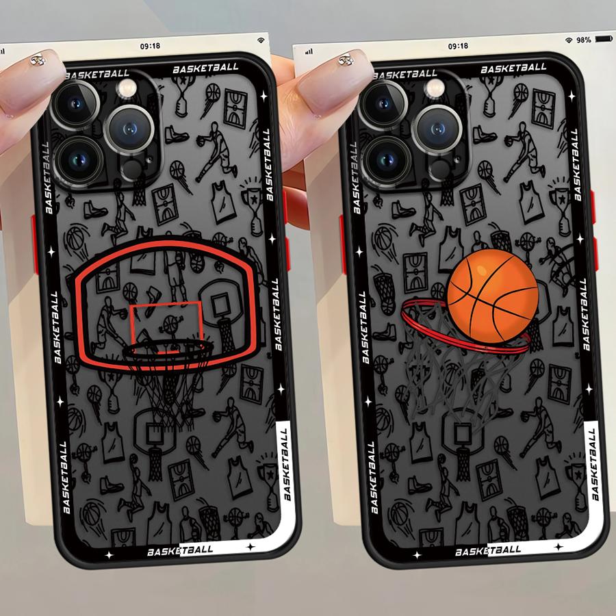 Баскетбольное искусство Funda Задняя крышка чехла для телефона для iPhone 17 Pro Max Air 15 13 Mini 7 8 SE 16 Plus XS XR 14 11 12