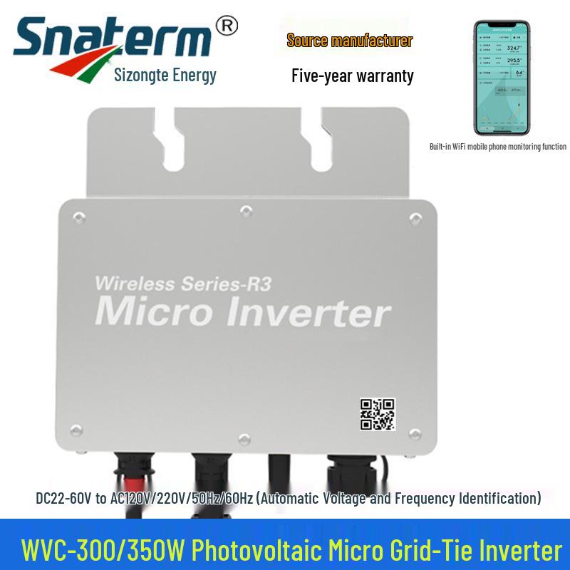 Серия сетевых микроинверторов WVC: 300, 350, 600, 700, 1200, 1400, 1600, 2000, 2400, 2800.
