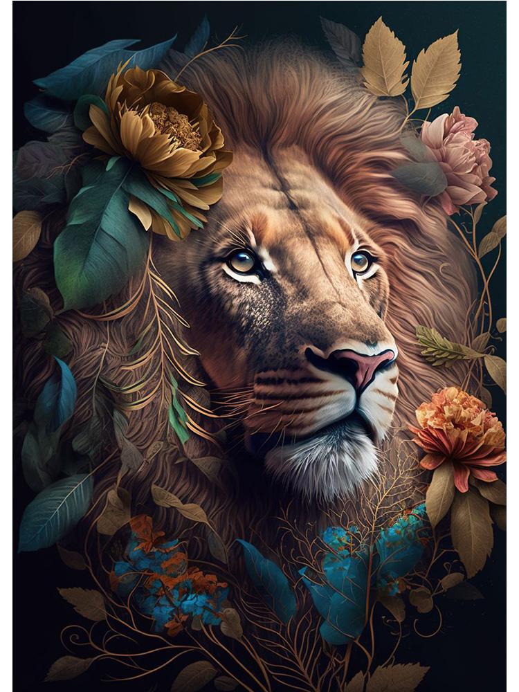 Винтажные животные в джунглях, цветы, холст, картина, печать плакатов, павлин, тукан, попугай, слон, обезьяна, настенная живопись, домашний декор для комнаты