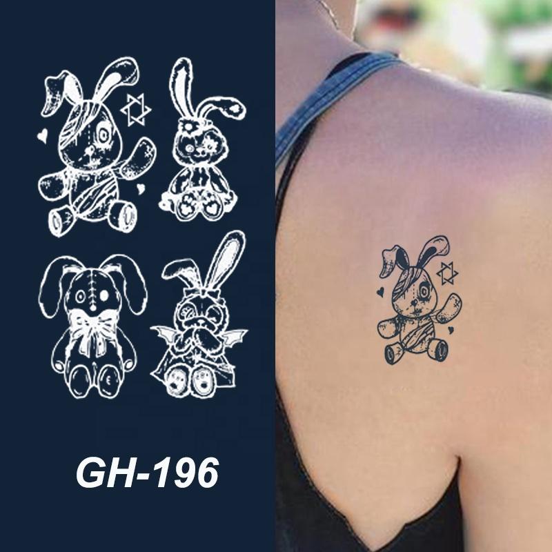 GH Hot Sale Waterproof Long Lasting Temporary Tattoos Stencil Body Art Arm Chest Leg Shoulder Tattoo Stickers for Girl Men Women