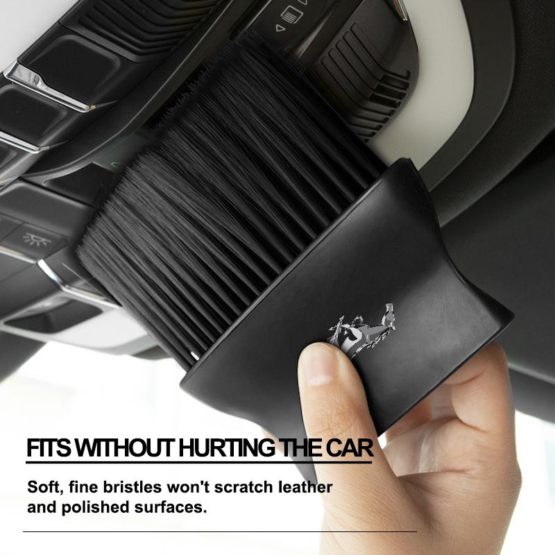 Car Dedusting Brush Air Outlet Cleaning Brush Car Accessories For Ford Focus Mondeo Kuga Fiesta MK7 Escort Explorer Edge 2 4 MK2 MK4