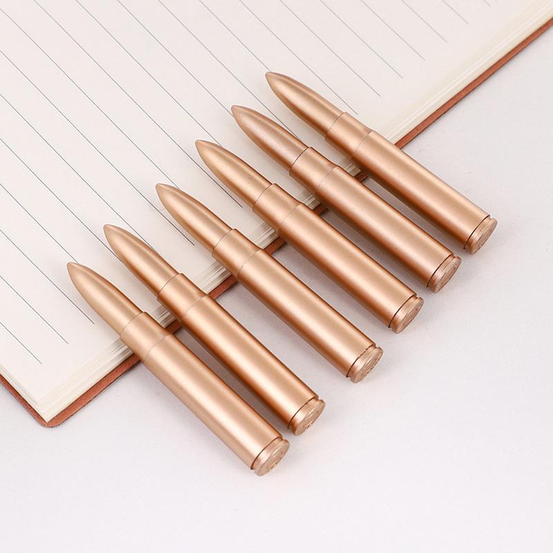 5Pcs Bullet Shape Ballpoint Pen Students School Unique Writing Ball Pens Office