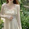 Lace Outer Thin Small Cardigan Female Sun Protection Fairy Shawl Tops Summer