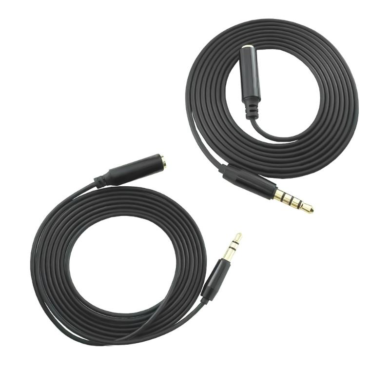 Quality 3.5mm Headphone Cable Microphones and Headphone Extension Cable with 3.5mm Female to Male Connectors 4Pole/3Pole