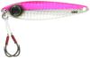 JACKALL Metal Jig Bin Bin Metal TG 120g Micro Pink (Glow Edge).