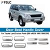 Накладка на углубление ручки двери ABS Хром Автоаксессуар Для Toyota Land Cruiser Prado fj90 lc90 90 3400 1996-2002 Стиль наклейки