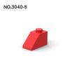 20 шт.   Детали MOC 3040 Скат 45° 2 x 1 Совместимые Кирпичики DIY Сборка Строительные Блоки Частицы Детская Головоломка Развивающая Игрушка Подарок