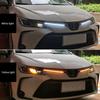 2X Гибкая полоса Автомобильная светодиодная ДХО Последовательная динамическая Водонепроницаемая Бегущая Белый Желтый Синий Фара Дневной ходовой свет Указатель поворота