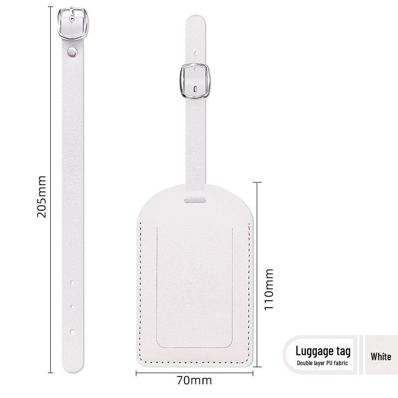 Шикарная бирка для багажа PU Li: Утолщенный, анти-потеряющийся, легкий, однотонный с логотипом
