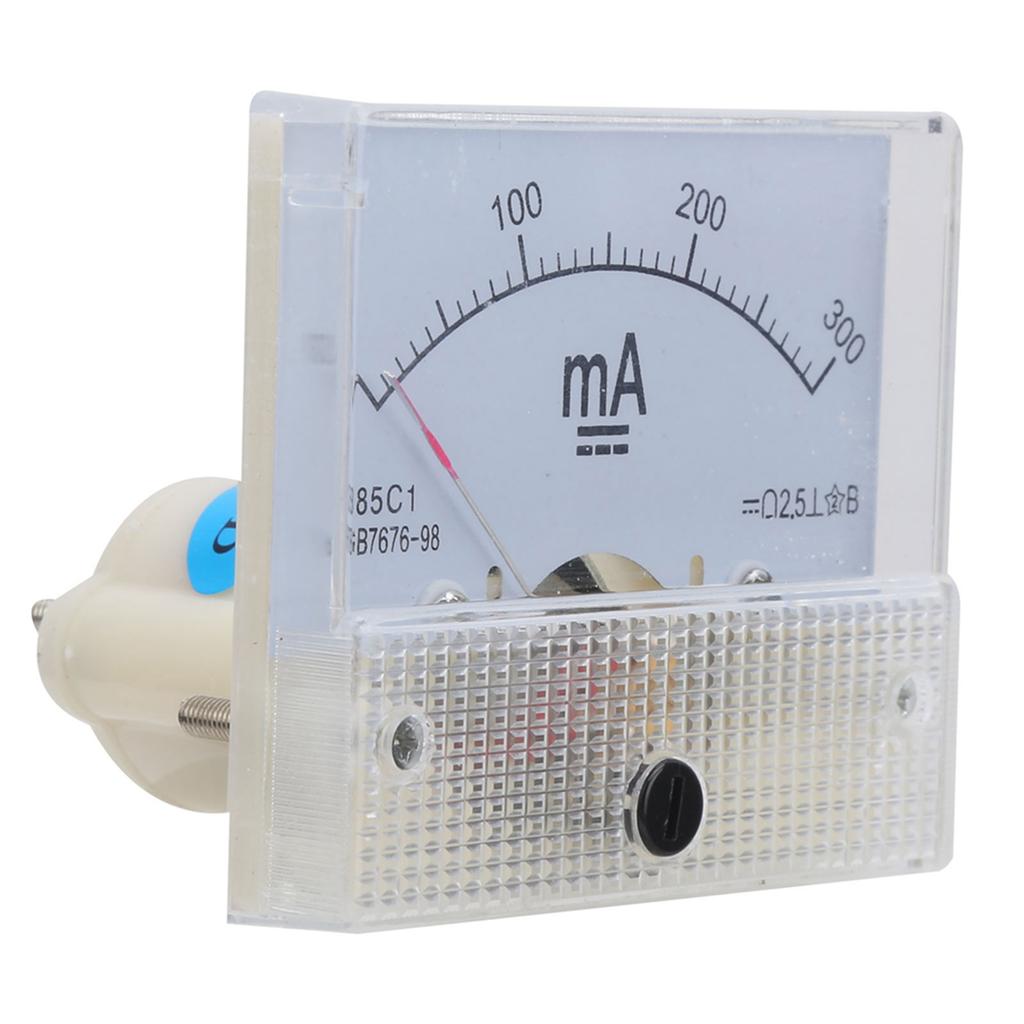 85C1 DC 0 300MA Pointer Ammeter Analog Current Panel Tester Current Measuring Meter