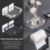 1pc Wall Mounted Aluminum Soap Rack, Kitchen, Bathroom, Rack, Soap Multi-purpose Storage Mesh, C8C8