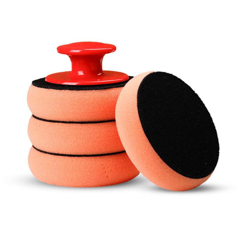 1 шт. Микрофибровые аппликаторы, губки для мытья и полировки автомобиля, набор для чистки, махровая ткань, ручка-захват для автомобиля