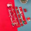 5 Piece Cartoon Christmas Stationery Set Children Writing Tools Girl Gift Office School Art Supplies Drawing Pencils