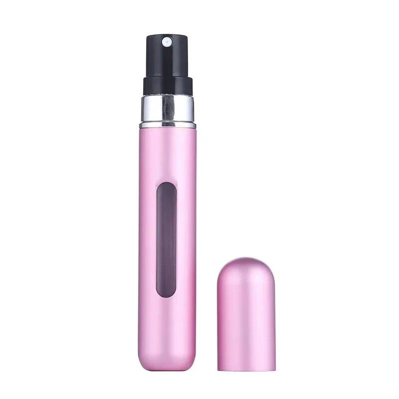 8ML Portable Travel Mini Small Container Aluminum Purse Tester Decant Perfume Roller Bottle Dispensing Tool Refillable Spray 1PC
