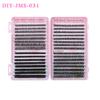 640 Tufts DIY Single Tufts of Hair 9-16mm Natural Dense D Song Segmented False Eyelash Extension Set